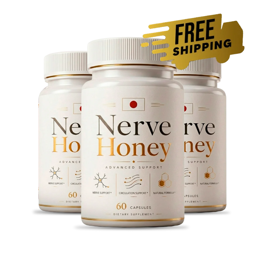 3 Bottles of NerveHoney daily nerve wellness and comfortable movement support formula