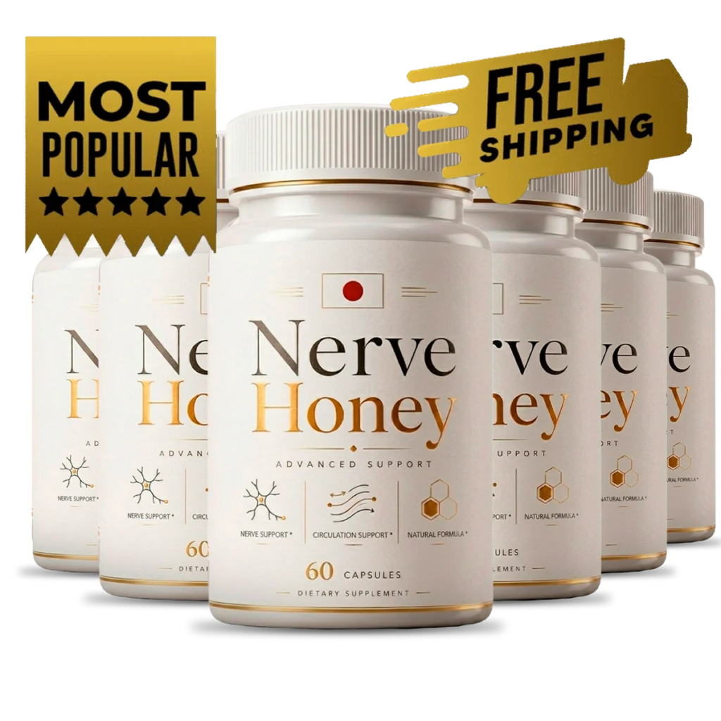6 Bottles of NerveHoney natural nerve and daily wellness support formula